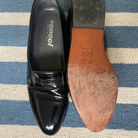 Vero Cuoio Vencci Patent Leather Tuxedo Shoes Mens 10.5 main image 4